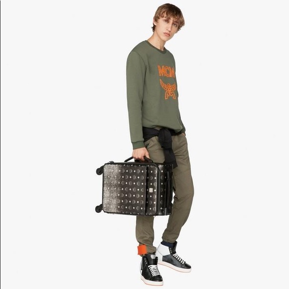 MCM Traveler Cabin Visetos Trolley Suitcase - Picture 6 of 13